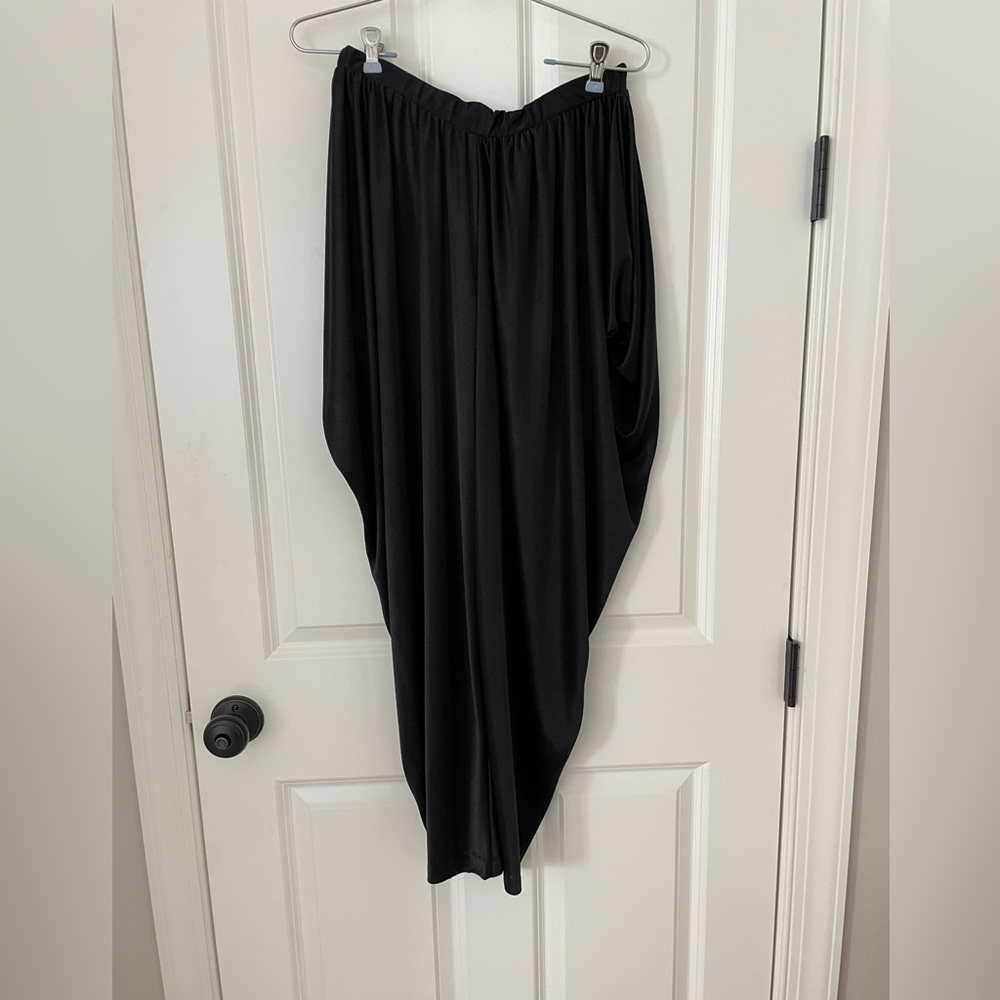 MC HAMMER PANTS SMALL VICKY VAUGHN JUNIOR BLACK LIGHTWEIGHT